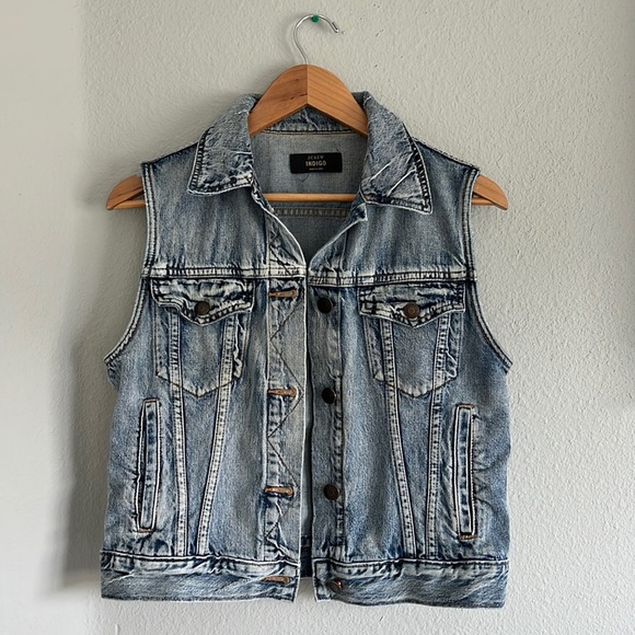 J. Crew Indigo Denim Vest